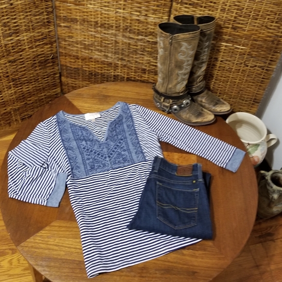 Skies Are Blue Tops - 🦋 🦋SKIES ARE BLUE, BOHO TOP